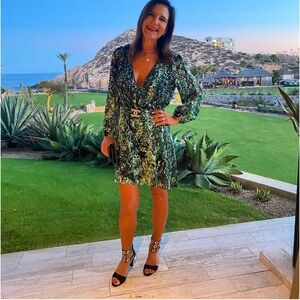 Alice and Olivia long sleeve dress